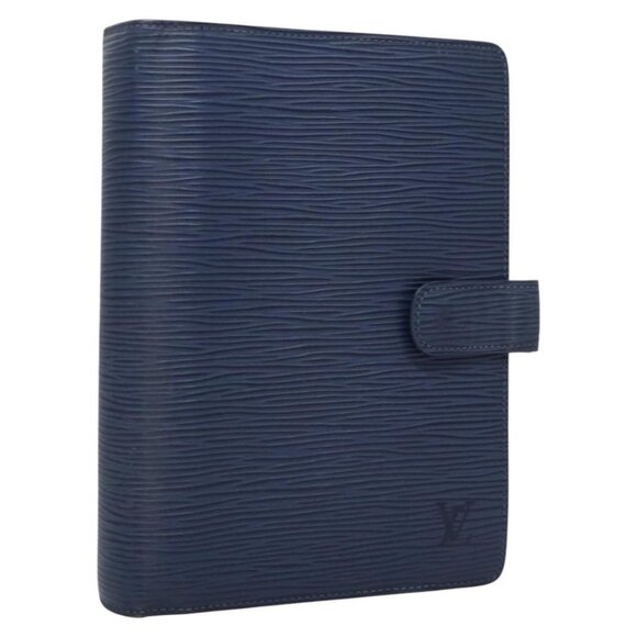 LOUIS VUITTON Epi Agenda MM Day Planner Cover Blue R20055 LV Auth EC544 - Picture 1 of 16